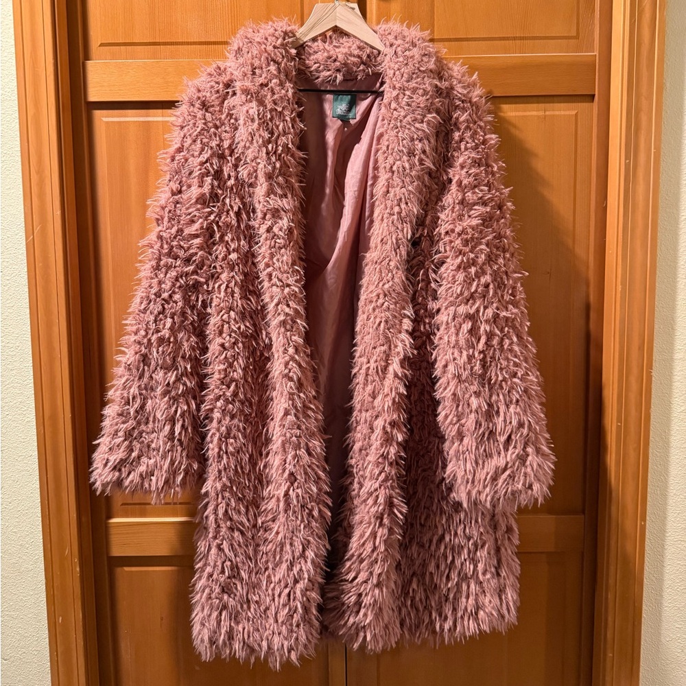 Wild Fable Pink Teddy Jacket
